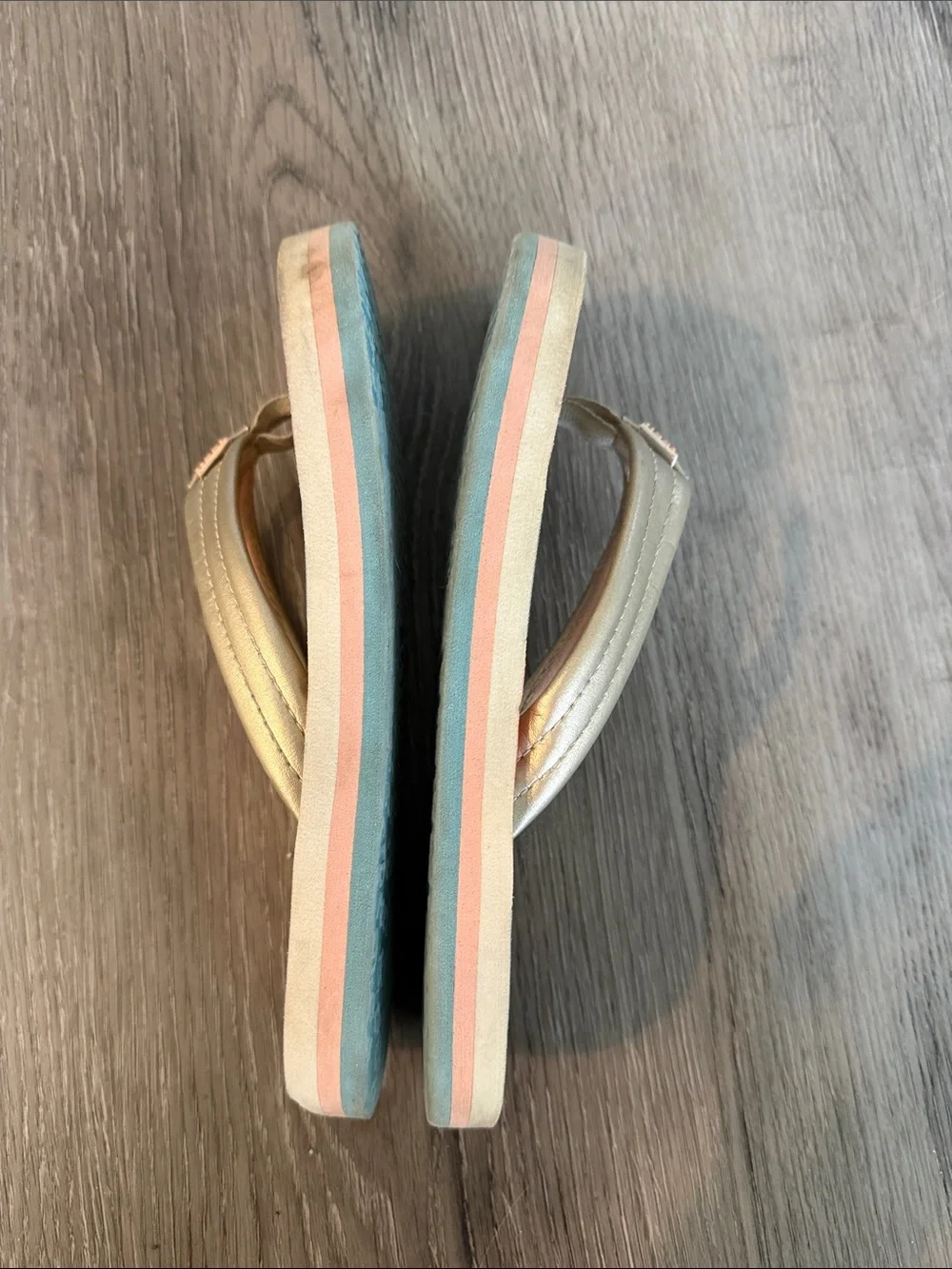 Reef Kids Cat Pattern Flip Flops Sandals Shoes